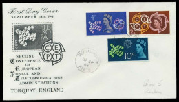 GROSSBRITANNIEN 1961 Nr 346-348 BRIEF FDC X089512 - Covers & Documents