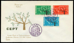 TÜRKEI 1962 Nr 1843-1845 BRIEF FDC X089536 - Storia Postale