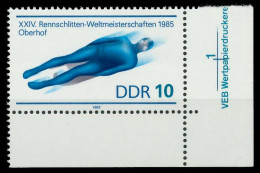 DDR 1985 Nr 2923 Postfrisch ECKE-URE X09B0DE - Nuovi