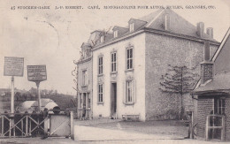 BELGIQUE - TRES RARE - STOCKEM-GARE - CAFE - MOTOGAZOLINE POUR AUTOS - HUILES - GRAISSE - 1908 - Messancy