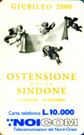 SCHEDA TELEFONICA INTERNAZIONALE NOICOM OSTENSIONE DELLA SINDONE GIUBILEO 2000 - Sonderzwecke