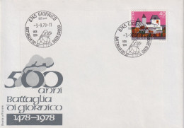 Sonderstempel  "500 Anni Battaglia Di Giornico"        1978 - Briefe U. Dokumente