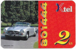 Kuwait - Ministry Of Comm. - KTEL Card - Car Mercedes 1956, Remote Mem. 2KD, Used - Koeweit