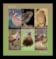 Gibraltar 2024 Mih. 2142/47 (Bl.163) Fauna. Birds Of Prey MNH ** - Gibilterra