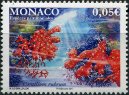 Monaco 2017. National Species. Red Coral (MNH OG) Stamp - Nuevos