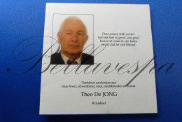 Theo DE JONG Kruisheer1926 'S Hertogenbosch Pastoor Webbekom Assent Genenbos Diest 2006 - Obituary Notices