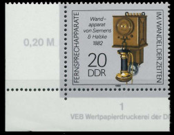 DDR 1989 Nr 3227 Postfrisch ECKE-ULI X0DE3E2 - Nuovi