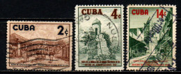 CUBA - 1957 - Fortifications Havana - USATI - Used Stamps