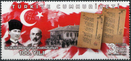 TURKEY - 2021 - STAMP MNH ** - 100th Anniversary Of The National Anthem - Ungebraucht