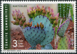 TURKEY - 2020 - STAMP MNH ** - Cactus. Prickly Pear (Opuntia Sp) - Ongebruikt