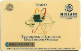 UK (Mercury) - Midland Bank Tempo - 20MERC - MER328 - 2.500ex, Mint No Blister - [ 4] Mercury Communications & Paytelco