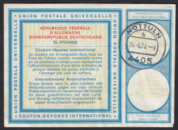 Deutschland International Antwortscheine 1974 IAS Nottuln 75 Pfennig  (17450 - Sonstige & Ohne Zuordnung