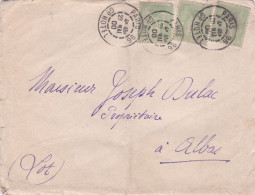 1900-lettre PARIS 96 Pour ALBAS-46 Type Sage X 3 Date 23-5-1900..courrier"Ministère De L'Intérieur"avec Signature.cachet - 1877-1920: Semi Modern Period