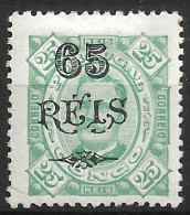 Portuguese Congo – 1902 King Carlos Surcharged 65 On 25 Réis Mint Stamp - Portugiesisch-Kongo