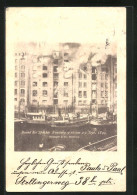 AK Hamburg, Brand Der Neuburg-Speicher 9-10 Am 2. & 3. Sept. 1899  - Disasters