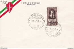 1953 TRIESTE A - N° 167  Su Busta - Primo Giorno Di Emissione - Andere & Zonder Classificatie