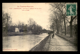 82 - GRISOLLES - LE CANAL LATERAL ET LE PONT DE LA GARE - Grisolles