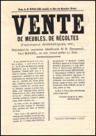 51192 Drome Buis-les-Baronnies Etude Espoullier Vente De Meubles +/- 1900 Affiches Document - Gesetze & Erlasse