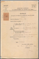 51113 8 Pages Dimension Y&t N°48 Drome Buis-les-Baronnies 1896 Syracusaine Timbre Fiscal Fiscaux Sur Document - Cartas & Documentos