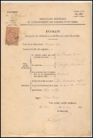 51112 8 Pages Dimension Y&t N°48 Drome Buis-les-Baronnies 1892 Syracusaine Timbre Fiscal Fiscaux Sur Document - Briefe U. Dokumente