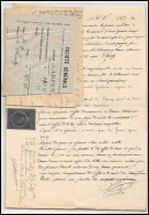 51032 Drome Buis Carpentras Copies Dimension Y&t N°5 Syracusaine 1885 Societe Generale Timbre Fiscal Fiscaux Document - Covers & Documents