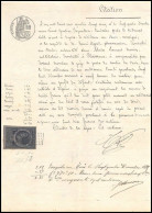 51031 Drome Nyons Copies Dimension Y&t N°5 Syracusaine 1885 Timbre Fiscal Fiscaux Sur Document - Lettres & Documents