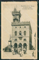 San Marino Palazzo Pubblico PIEGA Cartolina MQ5593 - Saint-Marin