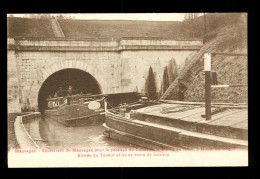 51 Marne Tunnel De Mauvages Canal Toueur Peniche Fleury Et Cie Nancy - Chiatte, Barconi