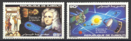 Djibouti, 1986, Halley's Comet, Astronomy, Space, MNH, Michel 459-460 - Dschibuti (1977-...)