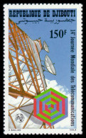 Djibouti, 1982, World Telecommunication Day, ITU, Satellite, Space, United Nations, MNH, Michel 337 - Djibouti (1977-...)