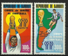 Djibouti, 1982, Soccer World Cup Argentina, Football, Sports, MNH, Michel 220-221 - Dschibuti (1977-...)