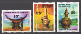 Djibouti, 1977, Art, Crafts, MNH, Michel 196-198 - Dschibuti (1977-...)