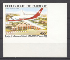 Djibouti, 1980, Air Djibouti, Airplane, Aviation, Imperforated, MNH, Michel 270B - Dschibuti (1977-...)