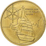 France, Jeton Touristique, Armada De Rouen, 2008, MDP, Or Nordique, SUP - Altri & Non Classificati