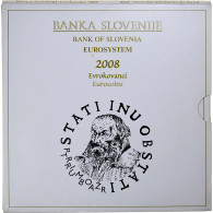 Slovénie, 1 Cent To 2 Euro + 3 Euro, FDC, 2008, FDC - Slovénie