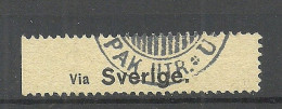 Finland Label Via Sverige (Via Sweden) Durch Schweden O - Cinderellas