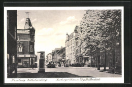 AK Hamburg-Wilhelmsburg, Harburger Chaussee Kreuzung Vogelhüttendeich  - Harburg