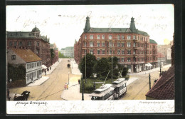 AK Hamburg-Ottensen, Friedenseichenplatz Mit Strassenbahn  - Tramways