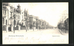 AK Hamburg-Winterhude, Blick In Die Agnesstrasse  - Winterhude