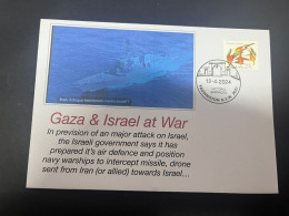 14-4-2024 (2 Z 2) GAZA - Israel Navy Possition Warship To Intercept Missile Or Donres Launched From Iran (or Allied) - Militaria