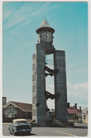 Australia TASMANIA TAS Clock Tower War Memorial Holden Car ULVERSTONE Murfett P850 Postcard C1960s - Sonstige & Ohne Zuordnung