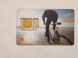 ISRAEL-ORANGE G.S.M---A Guy Rides A Bike-(89972-01110-30108-79818-15)-mint Card - Israel