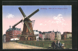 AK Hamburg-St. Pauli, Mühle Auf Dem Heiligengeistfeld  - Windmills