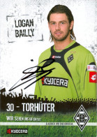 Fußball-Autogrammkarte AK Logan Bailly Borussia Mönchengladbach 08-09 Celtic Glasgow Neuchâtel Xamax FC Genk Mouscron - Authographs