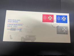 14-4-2024 (2 Z 4) FDC - New Zealand - 1985 - St John's Ambulance Centenary - FDC