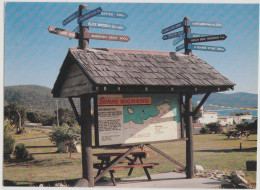 Australia TASMANIA TAS Directional Guide In Sunny BICHENO Printerpack P9 Postcard C1970s - Sonstige & Ohne Zuordnung