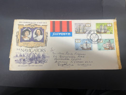 14-4-2024 (2 Z 4) FDC Used As Postage - New Zealand - Posted To Sydney 1992 - The Navigators - FDC