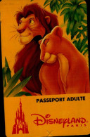 PASSEPORT DISNEY..    ADULTES ....VALIDE 1 JOUR .... - Passaporti  Disney