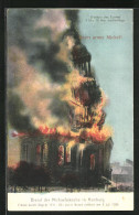 AK Hamburg-Neustadt, Brand Der Michaeliskirche 1906, Unser Armer Michel!  - Rampen