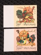 Vietnam Viet Nam MNH Imperf Stamps 1993 : New Year Of Cock / Rooster / Folklore Art Painting (Ms659) - Vietnam